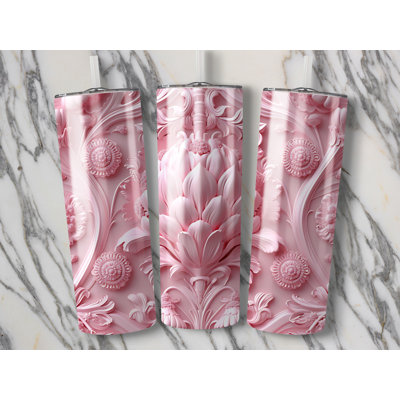 Choose Handmade Tumblers 591ml Vacuum Insulated Stainless Steel (18/8) Travel Tumbler with Straw