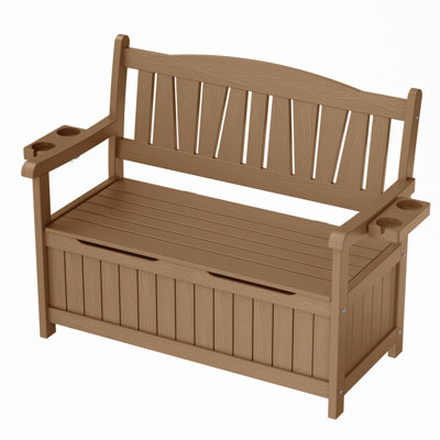 Banc de rangement extérieur pour l'extérieur