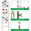 Paquet de 2: Métal-Jardin-Treillis-Support-Treillis d'extérieur-Déco ...