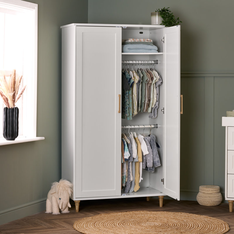 Orla Double Wardrobe - White