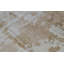 Area Rug in White/Rust
