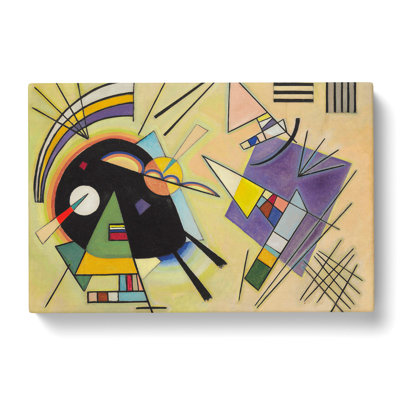 Black And Violet by Wassily Kandinsky - Wrapped Canvas Painting