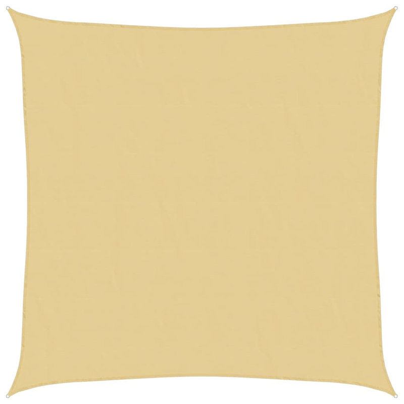 Calore 100% Polyester Oxford Rectangle Shade Sail, Sand, 3m x 4.5m