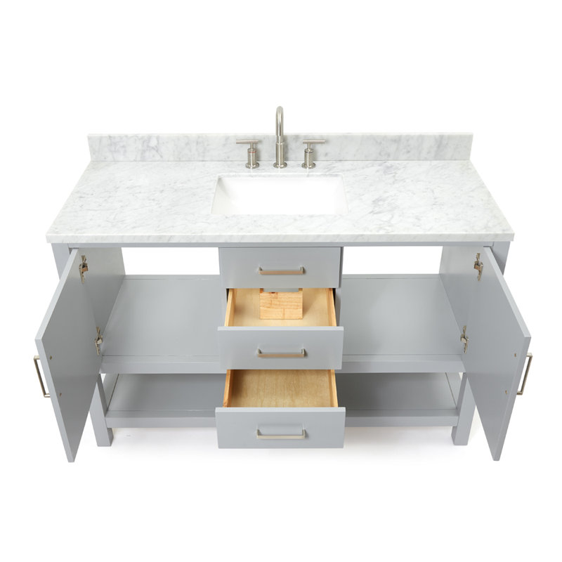 Bayhill 55'' W Single Vanity, Gray