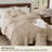 Bedsure Tufted Embroidery All-Season Microfiber Comforter Set-110508886-110508883