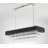 Mellissa 14 Light Black and Chrome Rectangular Chandelier With Crystal Accents-194098925