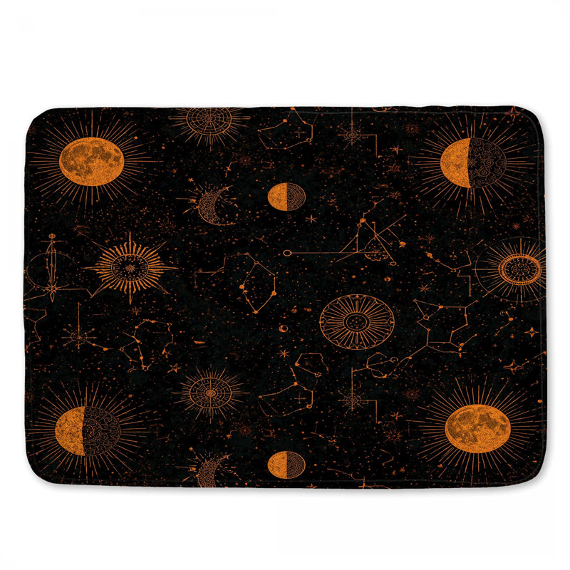 Tapis de bain Celestial Borps Constellations, L 34 po x L 21 po