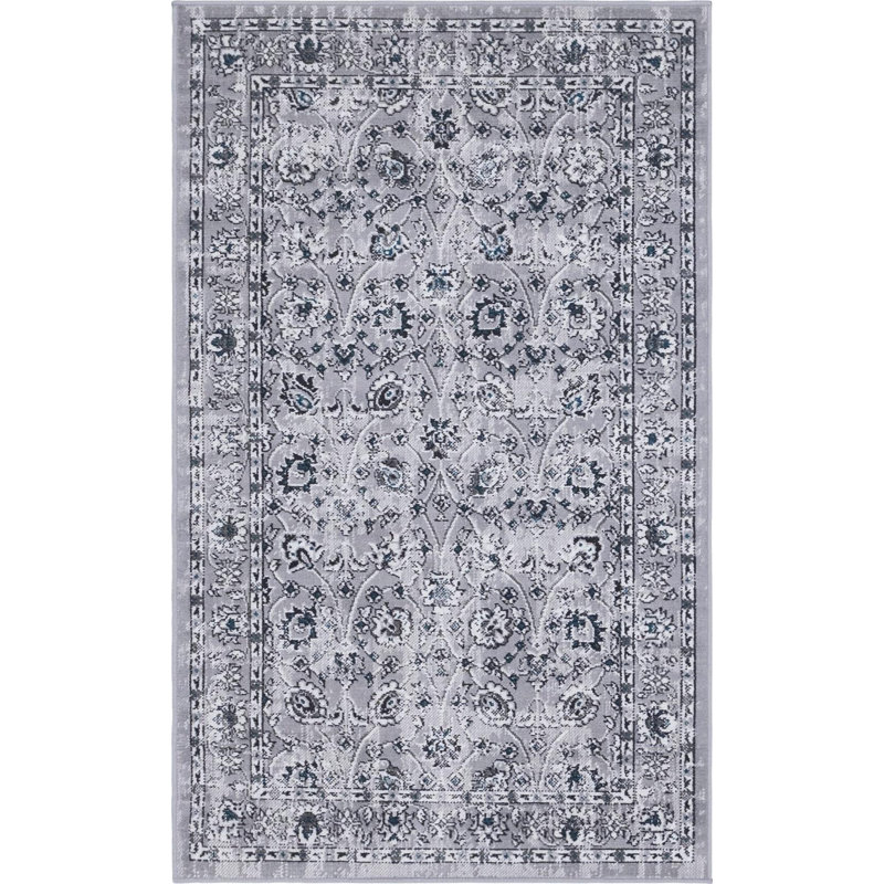 Clevinger Floral Indoor Rug, Rectangle 3'3" x 5'3"