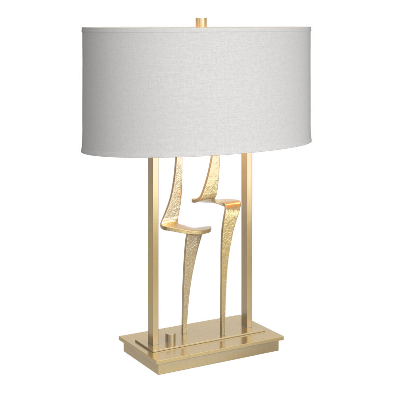 Antasia 24.7" Table Lamp, Natural Anna, Mordern Brass