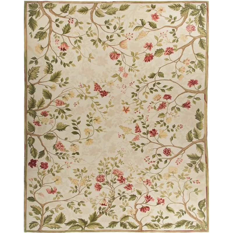 Milano Savonile Azm Wool Floral Area Rug, Rectangle 11'2" x 15'8"
