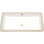 Lavabo de salle de bain encastré en céramique 28 po x 14 po - blanc, teinté, trop-plein, élégant pour la maison, le restaurant, rectangulaire moderne avec trop-plein 28 po x 14 po, teinté, bureau de design élégant,