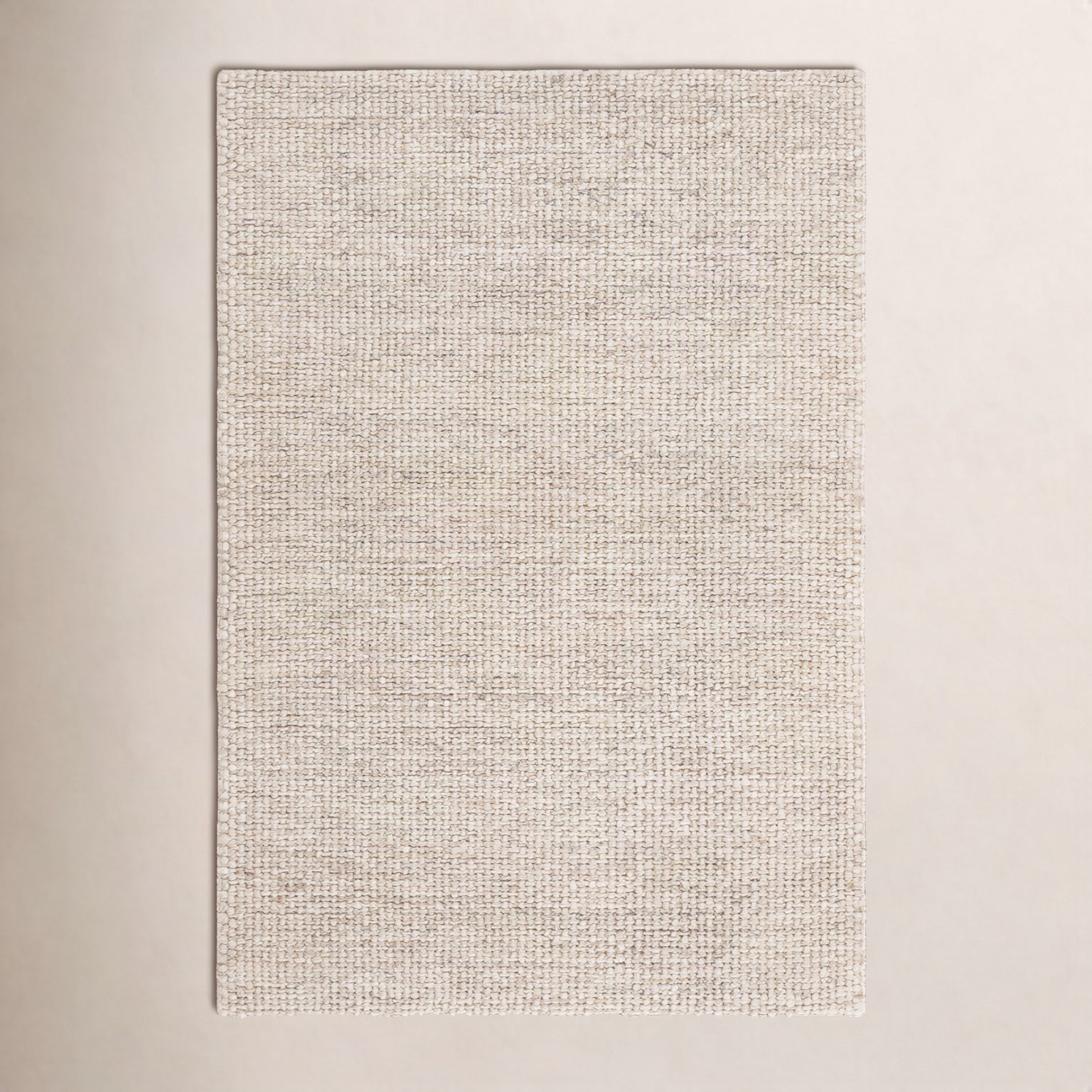 Hero Ivory Hand-Woven Flatweave Rug, Rectangle 8' x 10'