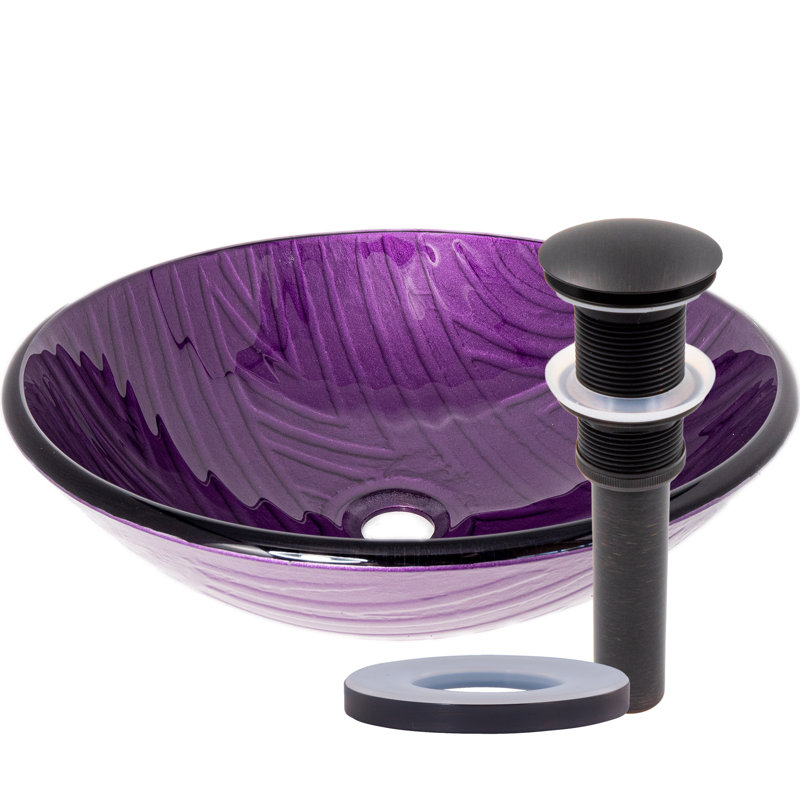 Novatto 16.75'' Bathroom Sink with Faucet, Oil Rubbed Bronze