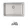 Stylish Olite Dual-Mount 27" Stainless Steel Single Bowl Kitchen Sink