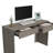 Arkansas Desk with Drawers and Spacious Surface, Dark Finish, Modern and Compact Design for Office or Study, Ash Gray-974861365