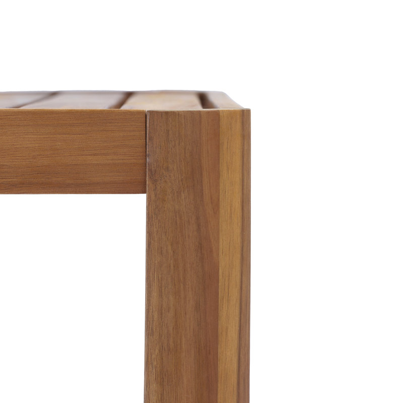 Banc de salle à manger d'extérieur en bois d'acacia avec plateau à lattes Tavira, 1