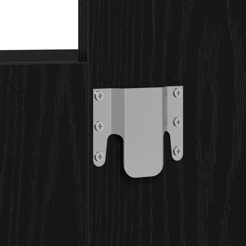Engineered Wood 60 X 40 X 70 Cm Storage, Black Oak