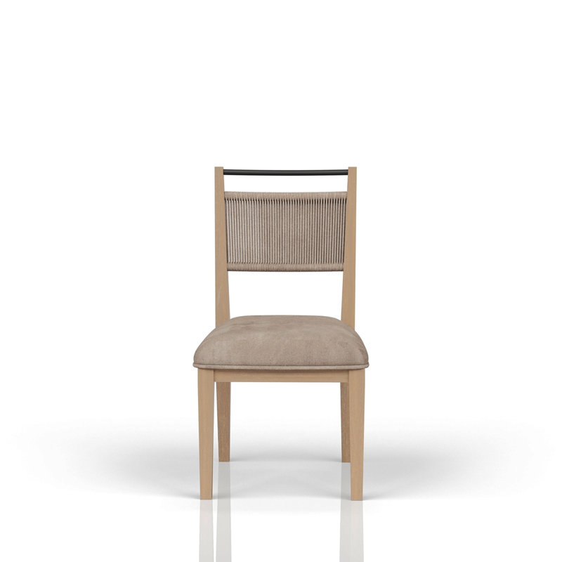 Ensemble de 2 chaises carrées / caramel