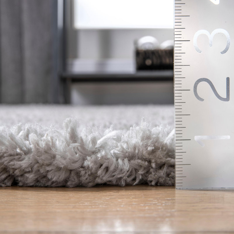 Tapis gris fait à la main Knoxville, Rectangle 5 pi x 8 pi