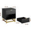 Table de chevet, commode 2 tiroirs pour la chambre à coucher, commode 2 tiroirs-919483922
