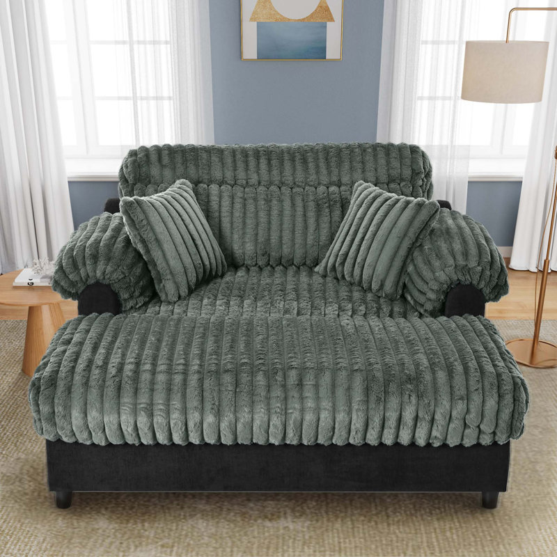 Sofa méridienne moderne avec revêtement moelleux et soutien ergonomique