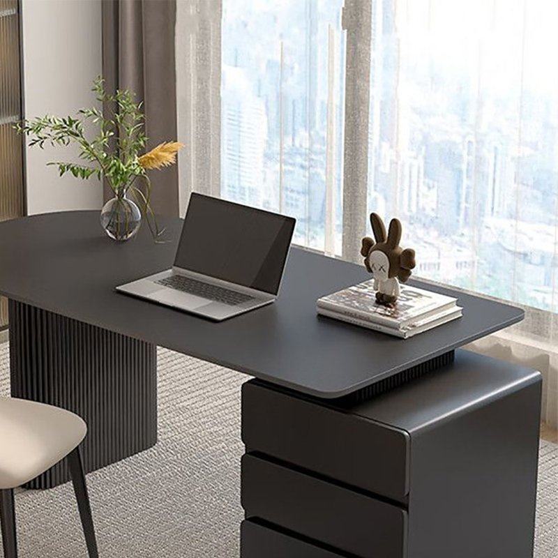 Bureau en ardoise moderne avec rangement à 3 niveaux, H 29,5 po x l 47,2 po x P 23,6 po
