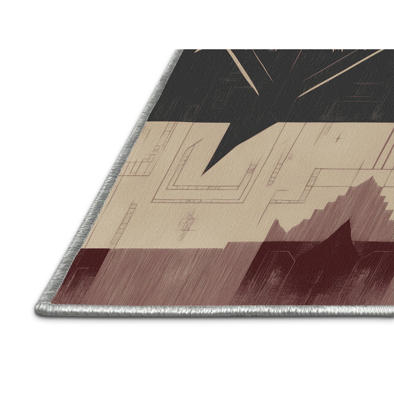 Crowned Flourish Rug, Rectangle 8' x 10'