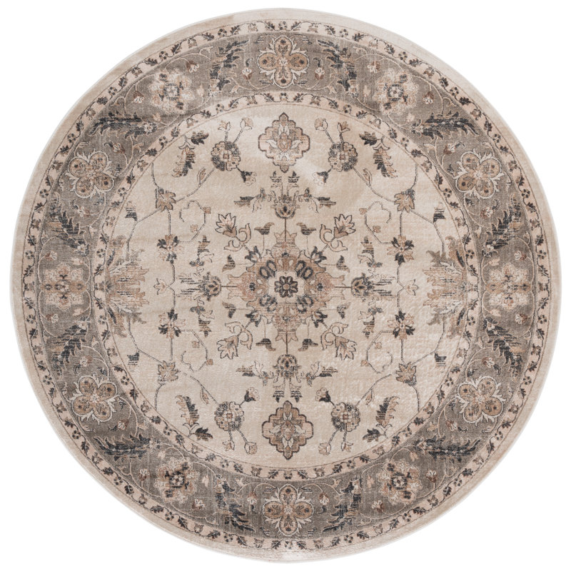 Lyniya Vintage Performance Oriental Rug, Round 6'