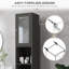 Armoire de rangement haute avec miroir Kleankin-571360028