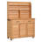 65" H Large Garden Potting Bench with Lockable Wheels and Storage Cabinet-129887543