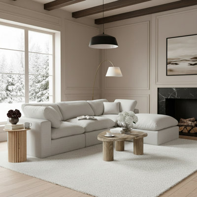 Canapé modulaire 4 pièces rembourré