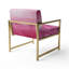 Out To Sea - Fauteuil d'appoint rembourré rose nautique et plage-108432848