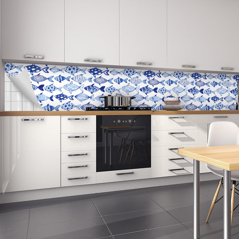 Lucius 60cm W x 450cm L PVC Peel and Stick Panel