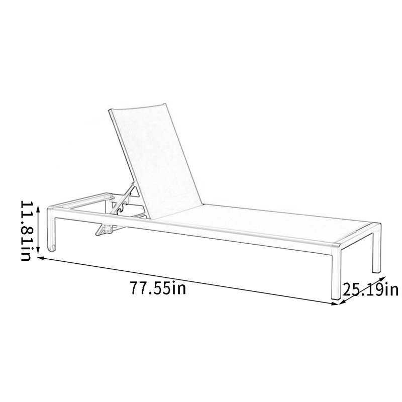Chaise longue d'extérieur Rakiura