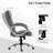 Comfortable Chair With Wide & Height Adjustable Feature - Grey High Back Desk In Height, Thick Padding Ergonomic Office And Lumbar Support Function Enhancement