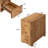 3-Drawer Solid Wood Nightstand-668674471