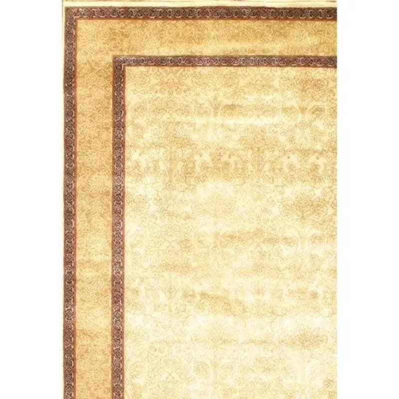 Canvello Tabriz Design Hand Knotted Rug - 4'1" X 5'11"