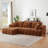 Cheniluxe Modern Tufted Chenille Sectional Sofa-591773594