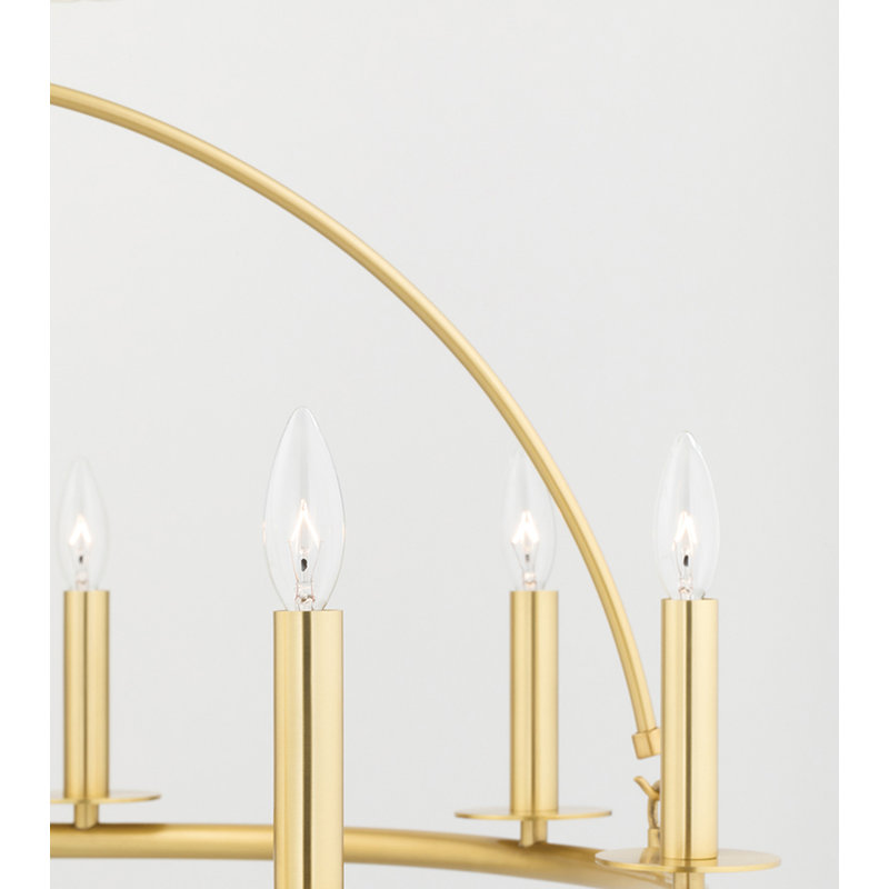 Howell 20 - Light Chandelier, Aged Brass