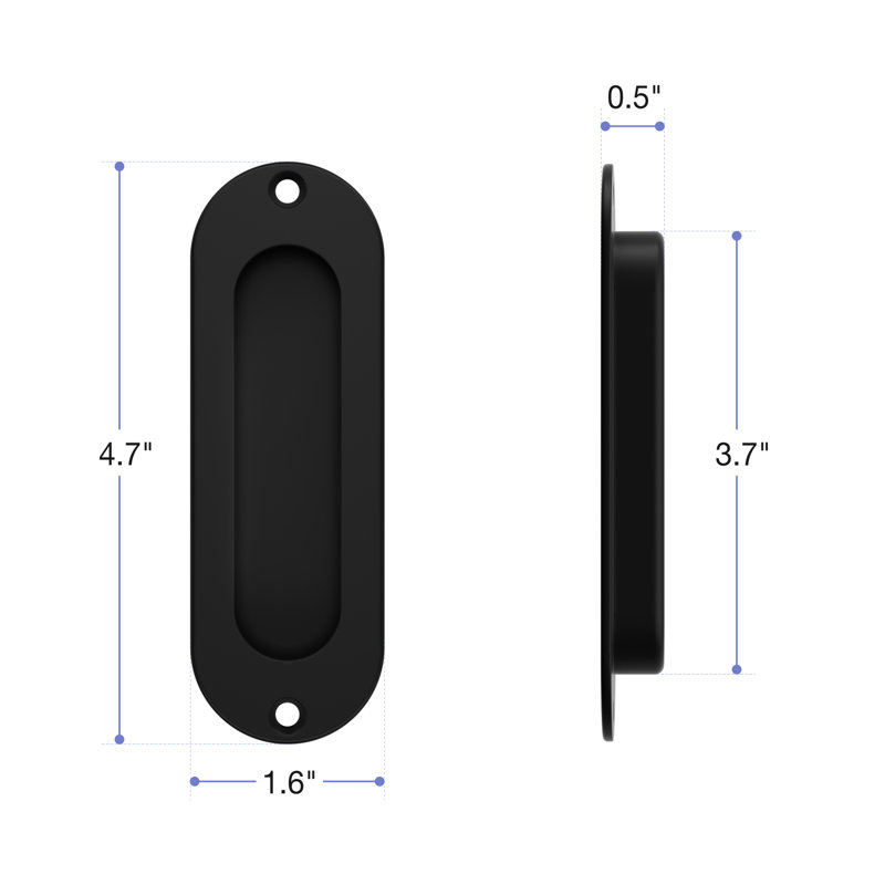 Recessed Sliding Door Pull Plate Barn Door Hardware