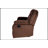 Manual Loveseat With Plush Backrest, Pillow Arms, Horizontal Tufting, USB Port, And Chocolate Finish For Modern Living Rooms-2105125494