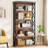 Industrial Computer Desk And Bookcase Set
