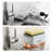 Cheer Collection Plastic Soap Dispensing Sponge Holder