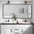 KARAMAG Rectangular 18 Inch Small Drop-in Bathroom Sink Semi-Recessed Easy Installation with Overflow White