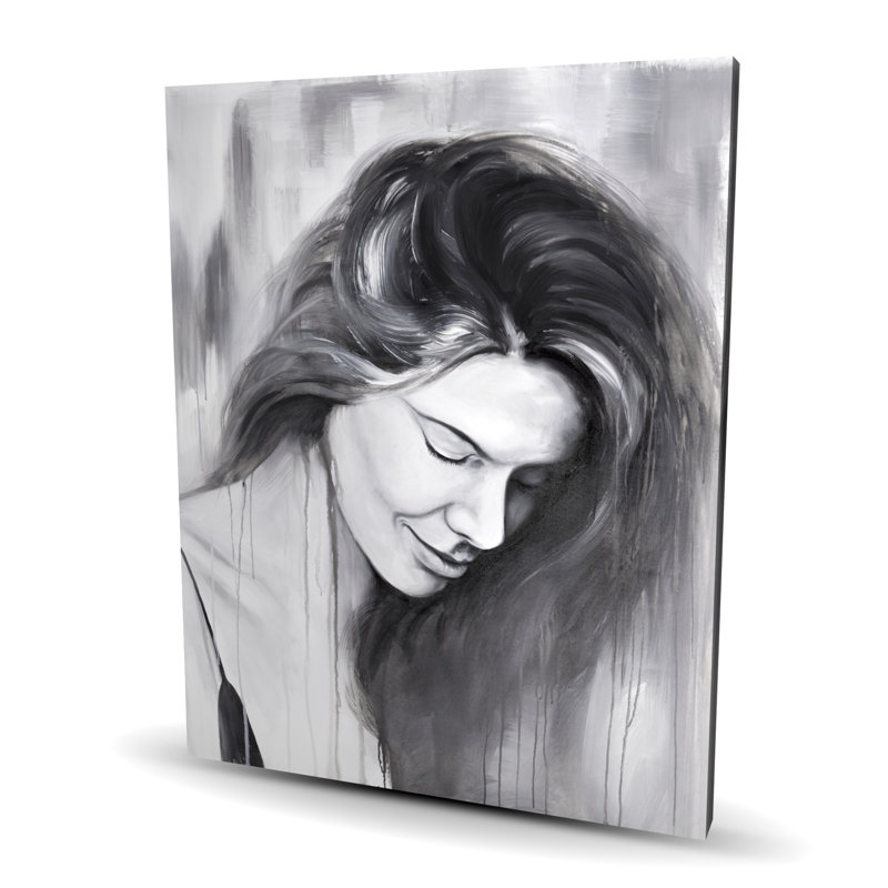 Portrait de femme souriante - décor de toile de salon
