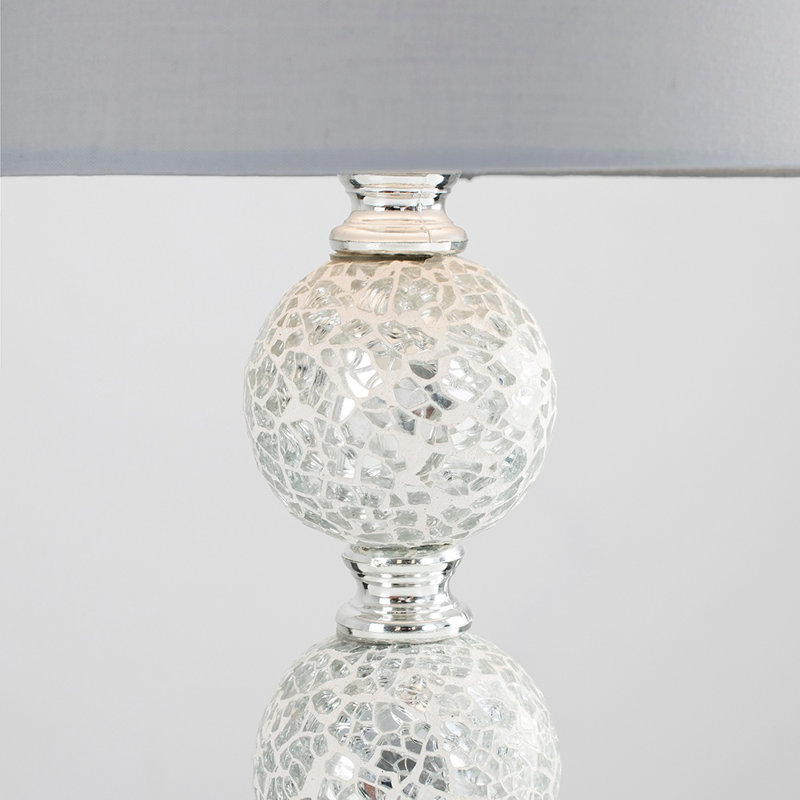 Korbin Metal Table Lamp, Grey, No Bulb