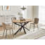 Extendable Oval Metal Base Dining Table