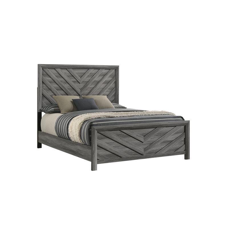 Zarrah Standard Bed, Queen, Gray