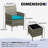 3 Pieces Patio Furniture Set, Rattan Outdoor Furniture with 2 Upholstered Chairs and Coffee Table, Conversation Bistro Set for Garden, Backyard, Porch-1786930128-1786930120