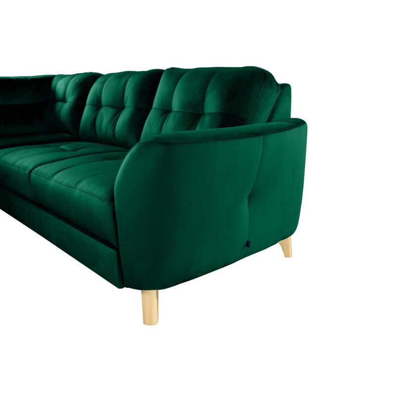 Hunnewell Sleeper Corner Sofa, Left Hand Facing, Emerald
